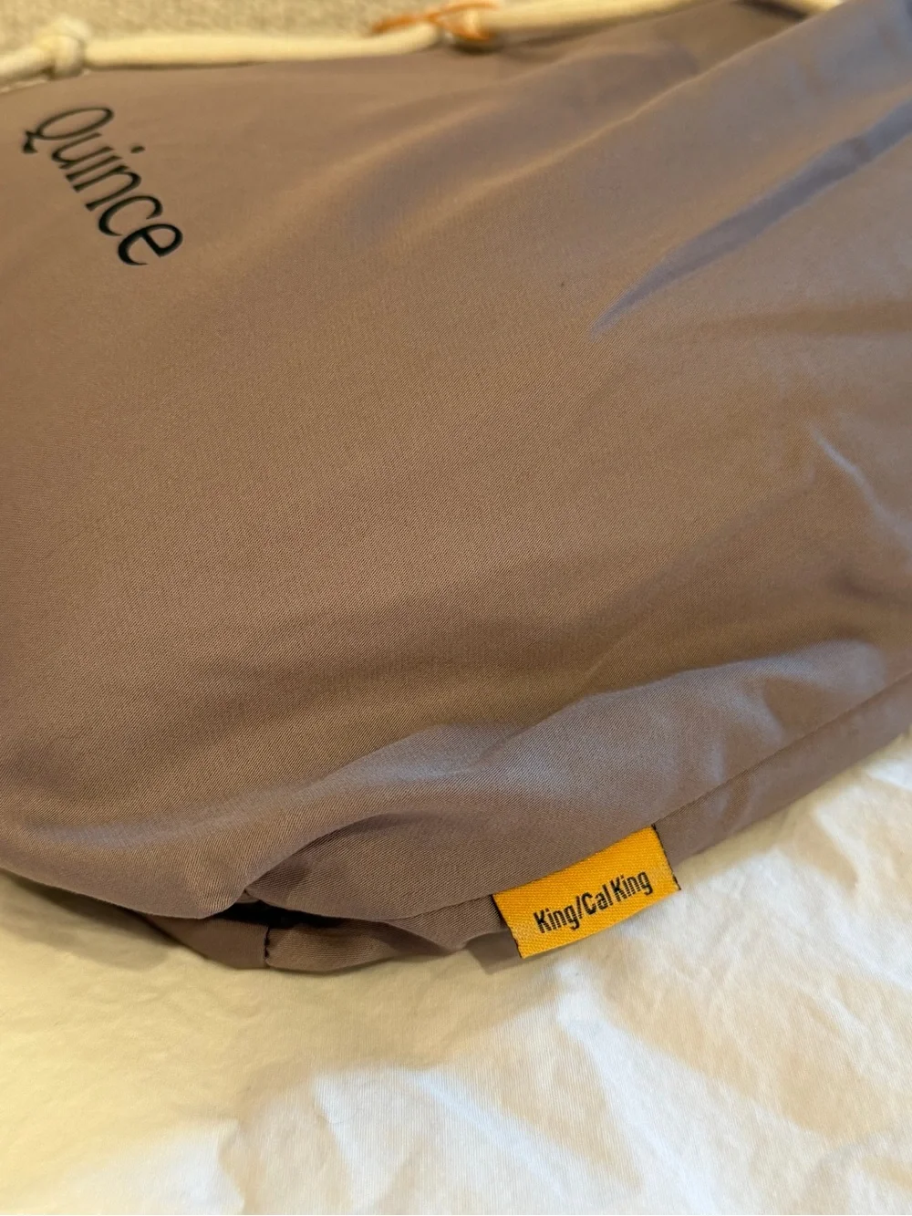 Quince Bamboo Duvet Cover Set King/Cal King Stone